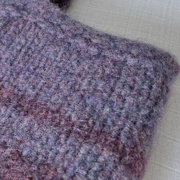 Handmade 🇨🇦 NWOT Hand Knit Wool Felt Tote/Bag with Cotton Lining - Picture 4 of 4